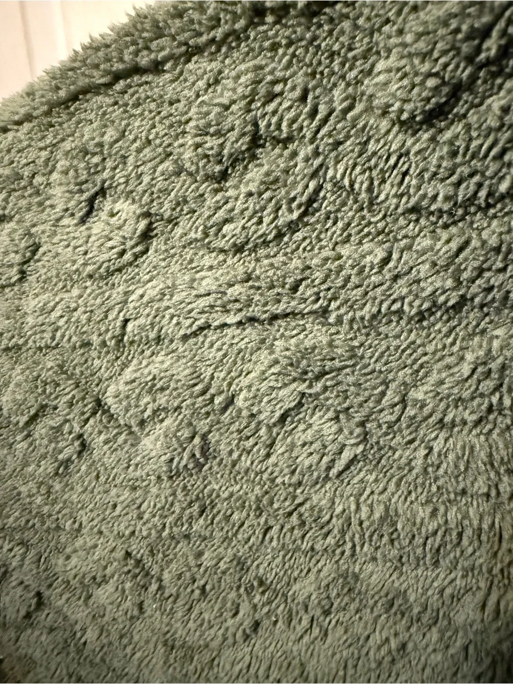 Plush Cable-Knit Forest Green Sweater Poncho
